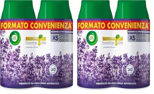 Airwick Freshmatic Profumatore per Ambienti con Ricariche Spray Automatico Lavanda