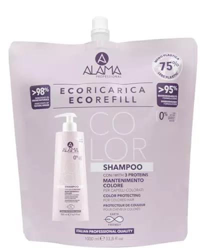 Alama Eco Refill Color Shampoo per Mantenimento Colore per Capelli Trattati
