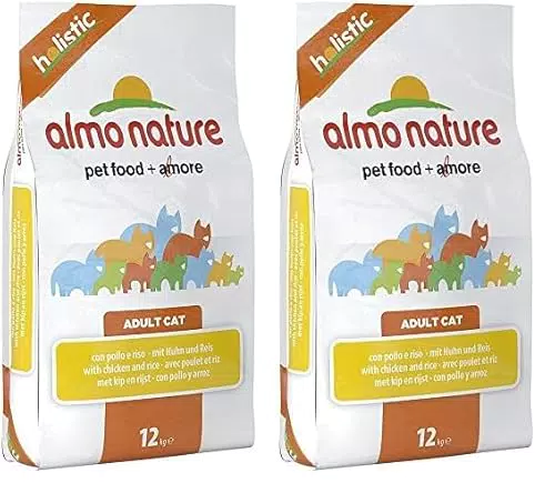 Almo Nature Holistic Cat Adult Mangime Secco Gusto Pollo e Riso per Gatti