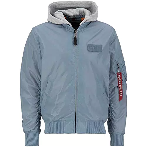 Alpha Industries 1 TT Giacca Bomber con Cappuccio da Uomo