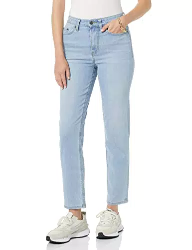 Amazon Essentials Jeans dritti a vita alta da donna