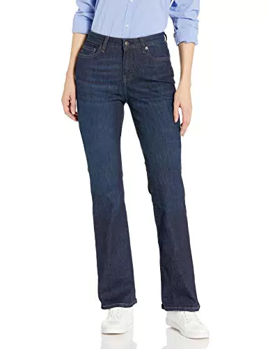 Amazon Essentials Jeans Donna Elasticizzati Bootcut Vita Media Vestibilità Aderente