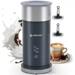 AMZCHEF Montalatte Elettrico 4 in 1, Schiumalatte Caldo e Freddo, Facile da Pulire