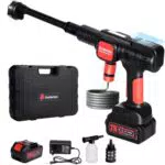 Andeman Idropulitrice Portatile Senza Fili 75 Bar con Display LCD e Ugello 6 in 1