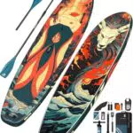 ANYFAST Stand Up Paddle Board Gonfiabile Ultra Stabile per Pesca e Avventura
