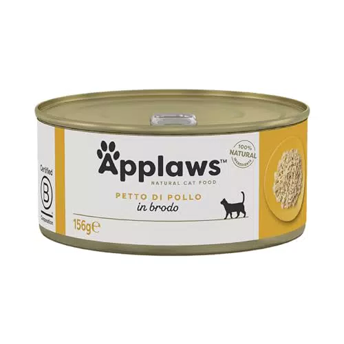 Applaws cibo umido naturale per gatti al petto di pollo in brodo