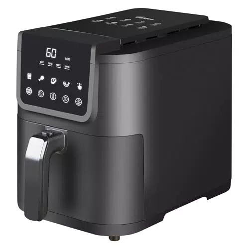 ARDES - ARFRYA10L Friggitrice Ad Aria FRIGGISANA INFINITY 5L - Friggitrice Ad Aria Slim Cavità XL Capacità 5 Litri Super Profonda - AirFryer con Display Digitale Touch e Timer 60'