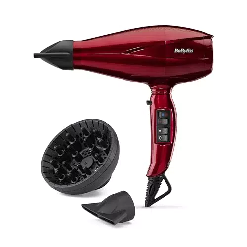 BaByliss Asciugacapelli Digitale 2200W con Funzione Ionica e Tasto Turbo