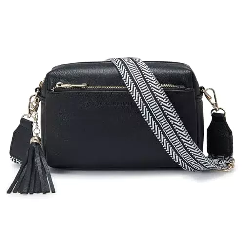Bagroups Borsa a Tracolla da Donna Elegante con Slot per Carte di Credito