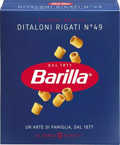 Barilla Pasta Ditaloni Rigati N.49, Pastina di Semola di Grano Duro