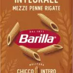 Barilla Pasta Mezze Penne Rigate Integrali, Pasta Corta di Semola Integrale di Grano Duro