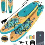 BAX Tavola Sup Gonfiabile Stand Up Paddle Board con Pompa e Pagaia Regolabile