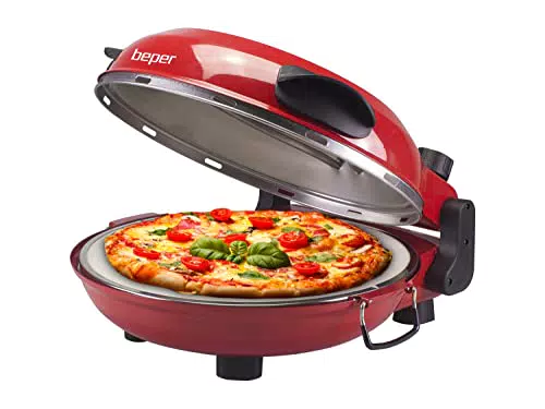BEPER P101CUD300 Forno per Pizza con Piastra Refrattaria e Timer Adjustable