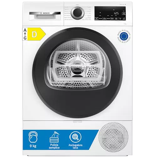 Bosch WQG24200IT Asciugatrice a Pompa di Calore con Sensori Intelligenti