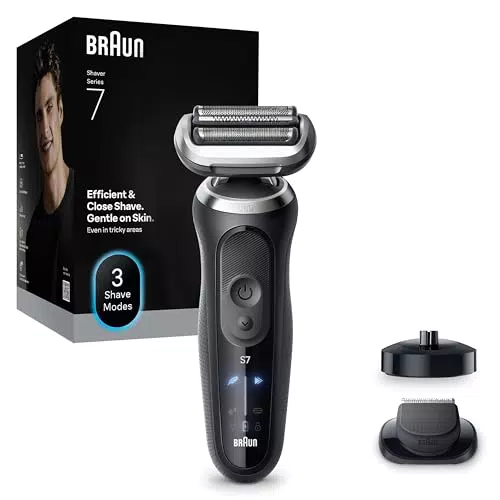 Braun Serie 7 72-N4200S Rasoio elettrico uomo Wet&Dry impermeabile regolabarba