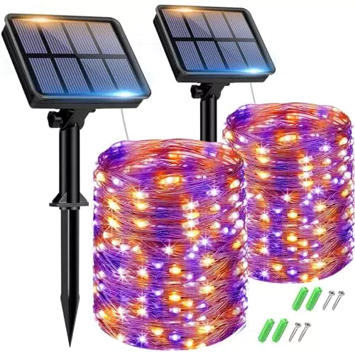 btfarm Catena Luminosa Solare Esterno 150 LED Impermeabile per Giardino e Patio
