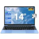 Bvate PC Portatile 14 Notebook Win 11, 256GB, Espansione 1TB SSD, 1080P, Mouse Wireless