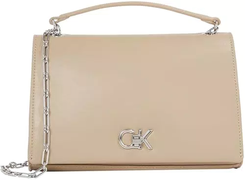 Calvin Klein Borsa a Tracolla Medium Chain Bag con Blocco Girevole