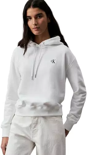 Calvin Klein Jeans Felpa Donna Ck Embroidery con Cappuccio