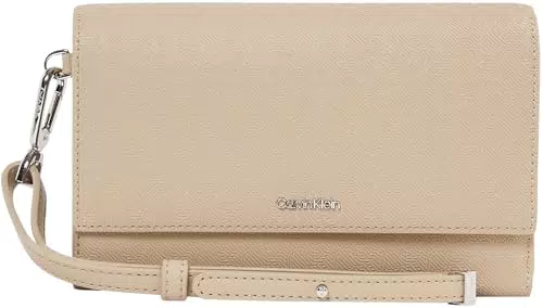 Calvin Klein Donna Portafoglio Must Trifold con Cinturino