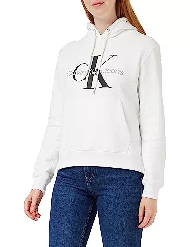 Calvin Klein Jeans Hoodie Monologo - Felpa con Cappuccio Uomo