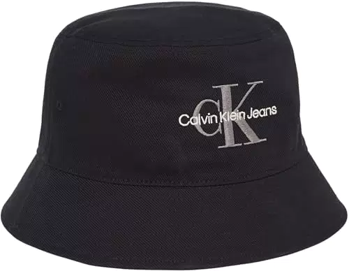 Calvin Klein Cappello da Pescatore Monologo Bucket Hat in Cotone