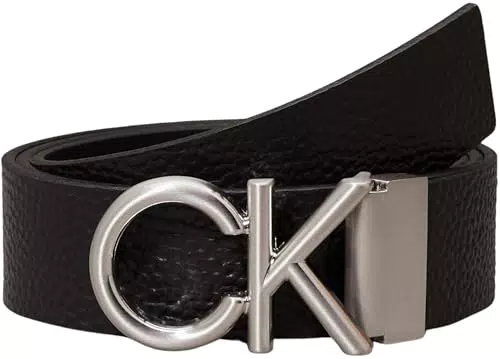 Calvin Klein Cintura Uomo con Fibbia Metallica Monogramma