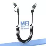 Cavo USB-C e Lightning Combo per Apple Carplay e Android Auto - MFi Certificato