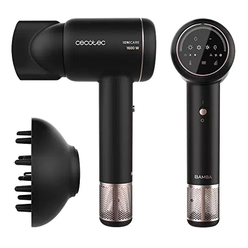Cecotec Asciugacapelli Bamba IoniCare RockStar Ion Touch, 1600 W, Motore Brushless