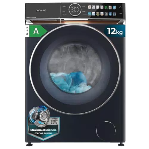 Cecotec Lavatrice Bolero DressCode 12980 Direct Drive, 1400RPM, Basso Consumo