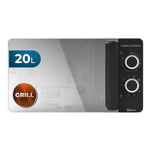 Cecotec Microonde ProClean 3140 - 20 Litri, 700 W, Grill 800 W, Tecnologia 3DWave