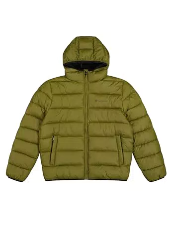 Champion Legacy Giacca Hooded Light Nylon Cirè Tonal Script Logo