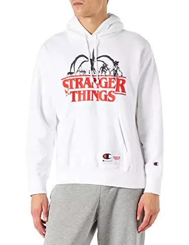 Champion X Stranger Things, Felpa con cappuccio Unisex - Adulto