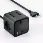 Ciabatta Elettrica Multipresa 4 Prese Universali con USB e Interruttori