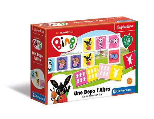 Clementoni Sapientino Gioco Bing Domino Numeri Educativo per Bambini 3 Anni