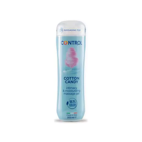 CONTROL Gel Massaggio 3 in 1 Zucchero Filato, 98,1% Ingredienti Naturali