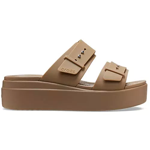 Crocs Brooklyn Buckle Low Wedge - Sandali Eleganti da Donna