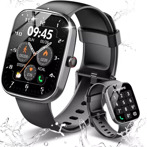 Csasan Smartwatch con Chiamate, Contapassi, Cardiofrequenzimetro e Fitness Tracker