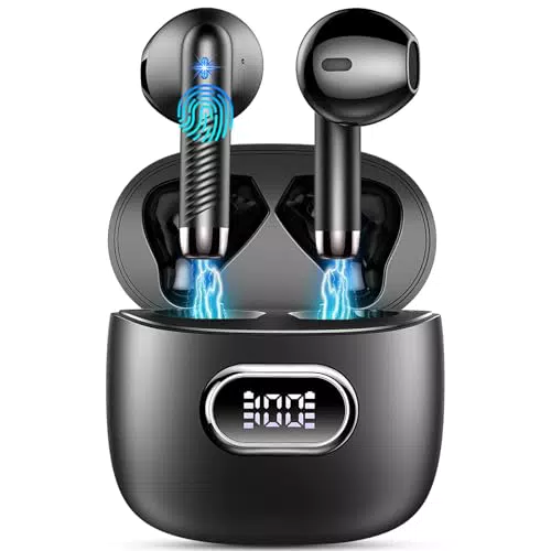 Cuffie Bluetooth 5.4 Wireless In Ear con Cancellazione Rumore e Microfono ENC