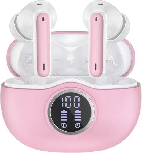 Cuffie Bluetooth 5.3 Stereo Alta Qualità con Display a LED e Impermeabilità IP7