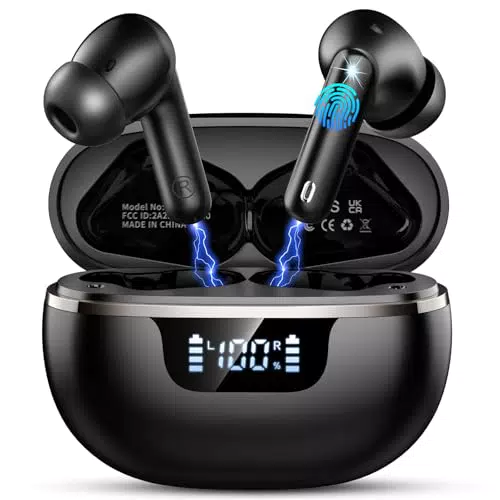 Cuffie Bluetooth 5.4 Wireless HiFi con Cancellazione Rumore e Impermeabilità IP7