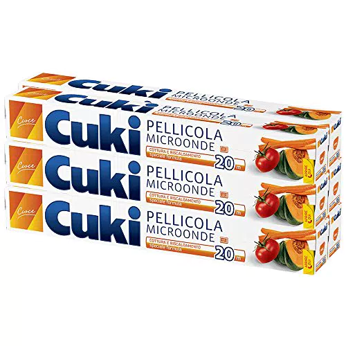 Cuki Pellicola Microonde 20 m - Confezione per Cucina e Riscaldamento