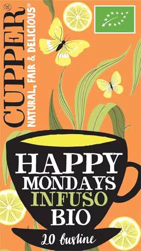 CUPPER Happy Mondays Infuso Biologico con Limone, Zenzero e Pepe Nero
