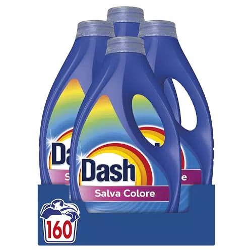 Dash Detersivo Liquido per Lavatrice, Macchie Rimosse e Igienizzazione Efficace