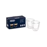De'Longhi DLSC310 bicchieri espresso in vetro borosilicato doppia parete