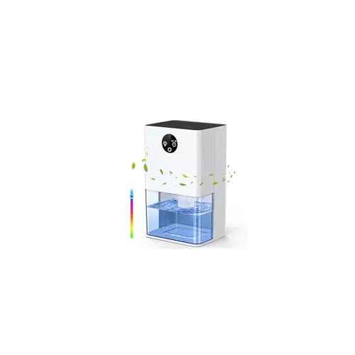 Deumidificatore Portatile per Casa - Ultra Silenzioso con Spegnimento Automatico