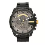 Diesel Mega Chief Orologio da Uomo con Cronografo, Cassa in Acciaio Inossidabile da 51 mm