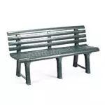 Dmora Panchina da Esterno Pomezia, Panca Monoblocco per Giardino Outdoor
