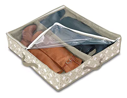DOMO PAK LIVING Ella Beige Custodia per Stivali a 2 Scomparti