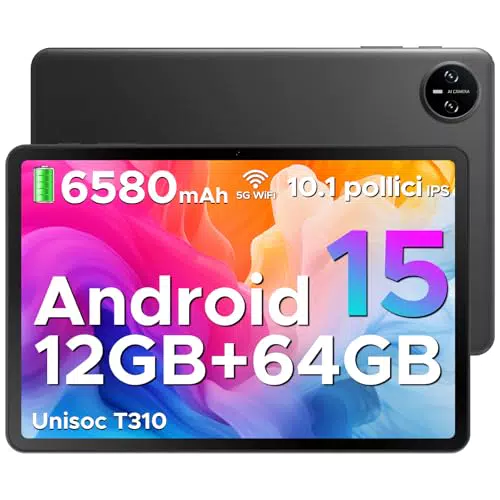 DOOGEE Tab A9 - Tablet Android 10" con 12GB RAM, 64GB Storage e Batteria 6580mAh